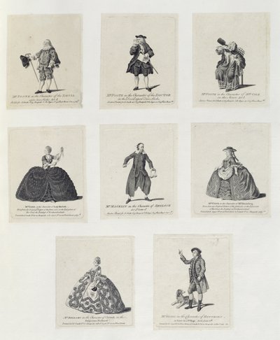Mr. Foote in de rol van de duivel in The Devil Upon Two Sticks (Act I); Mr. Foote in de rol van de dokter in The Devil Upon Two Sticks; Mr. Foote in de rol van Mrs. Cole in The Minor door English School